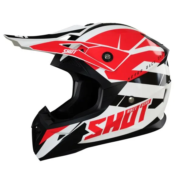 Casco SHOT Pulse Revenge White Red Black 
