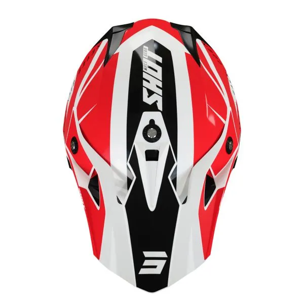 Casco SHOT Pulse Revenge White Red Black 