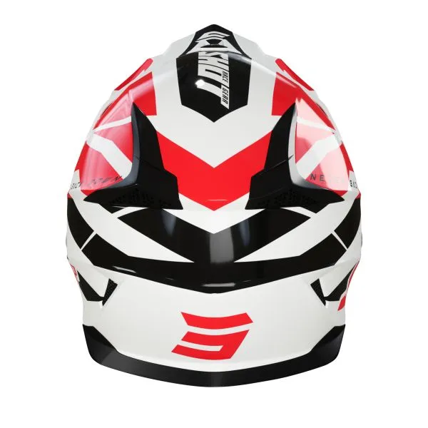 Casco SHOT Pulse Revenge White Red Black 