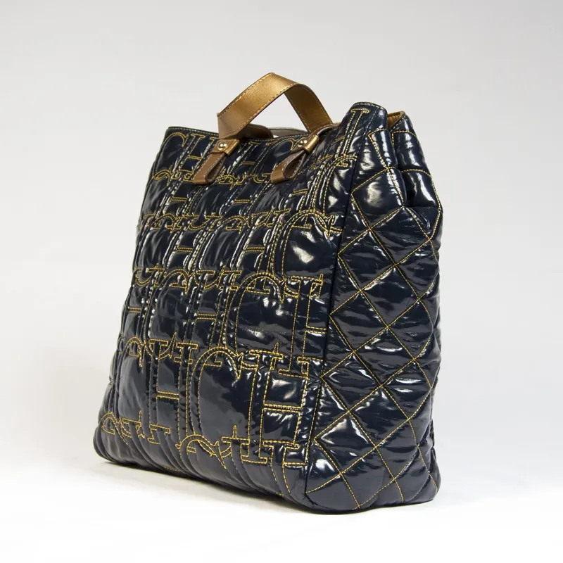 CH Bolso Shopping Azul Charol