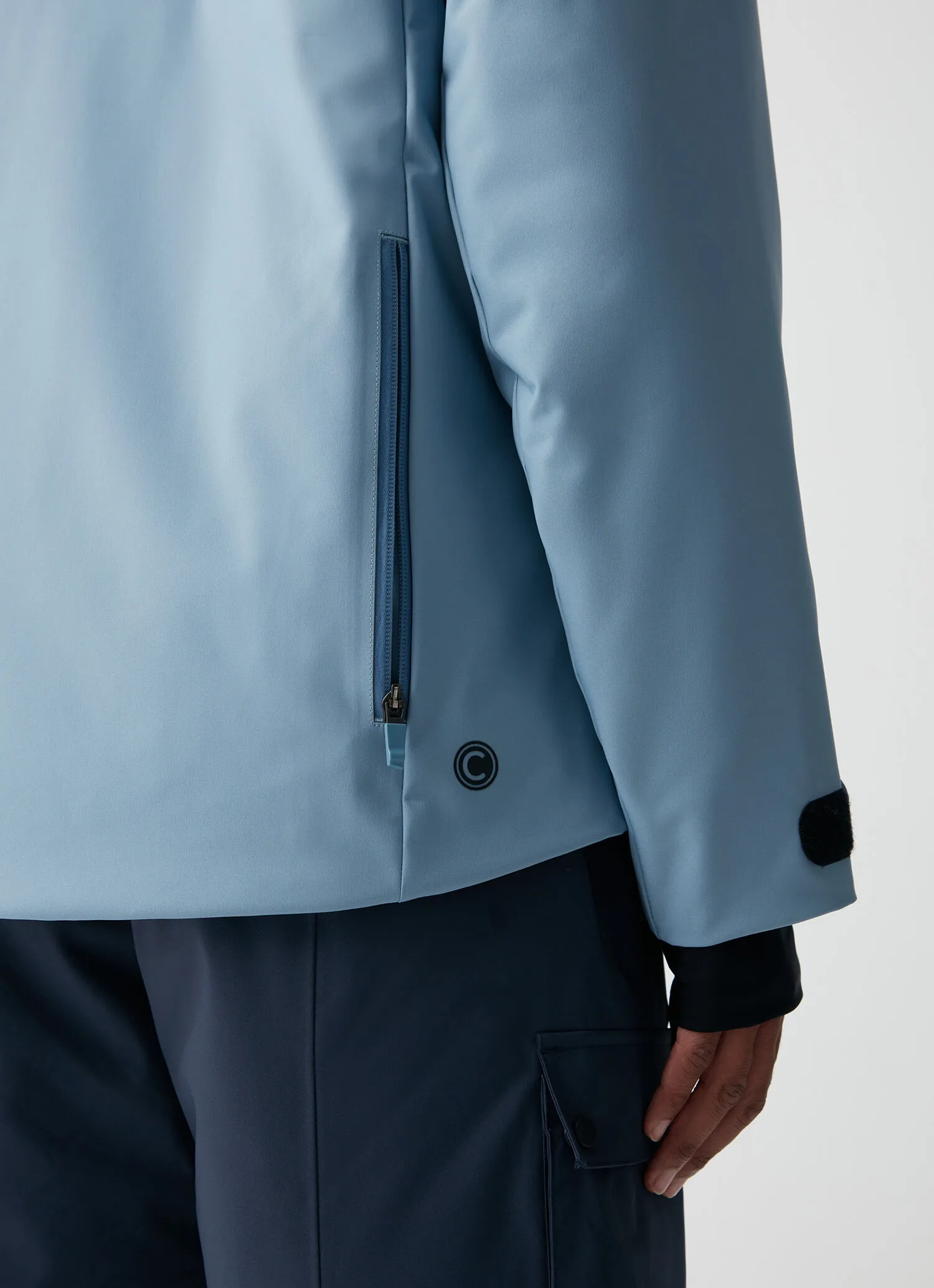 Chaqueta de esquí con inserción bicolor