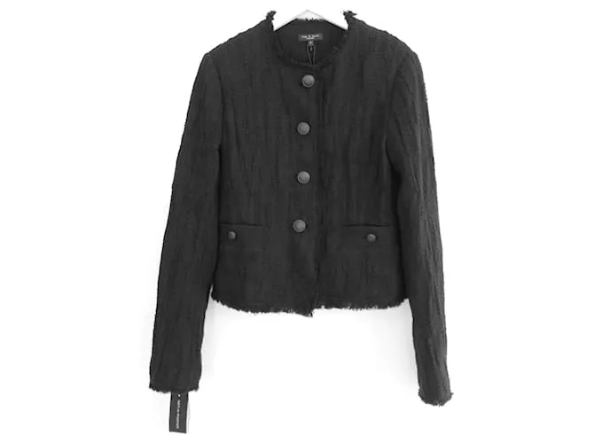 Chaqueta de tweed acolchada Annalise de Rag & Bone Negro 