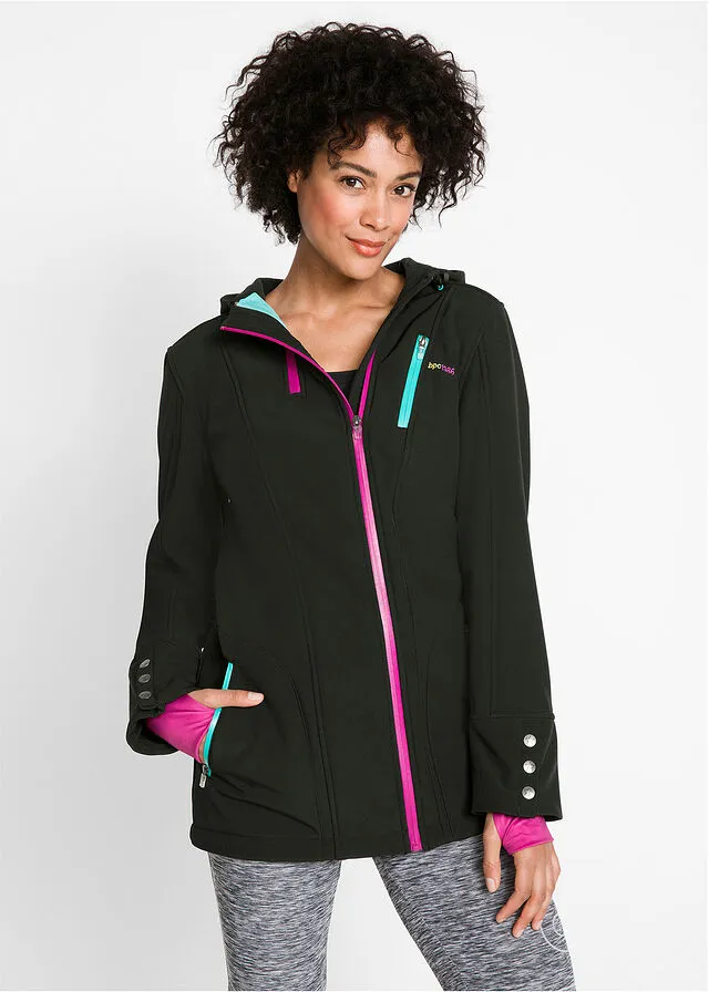 Chaqueta softshell Negro