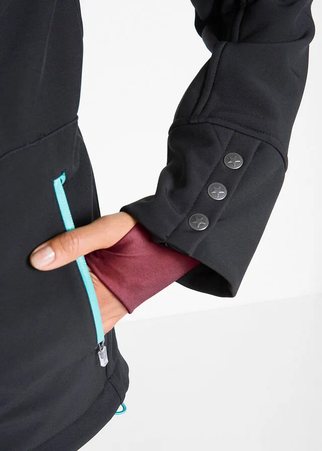 Chaqueta softshell Negro