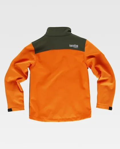 Chaqueta Workshell para niño Naranja / Verde Caza