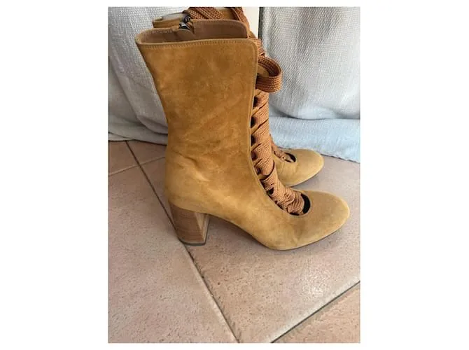 Chloé botas Camello 