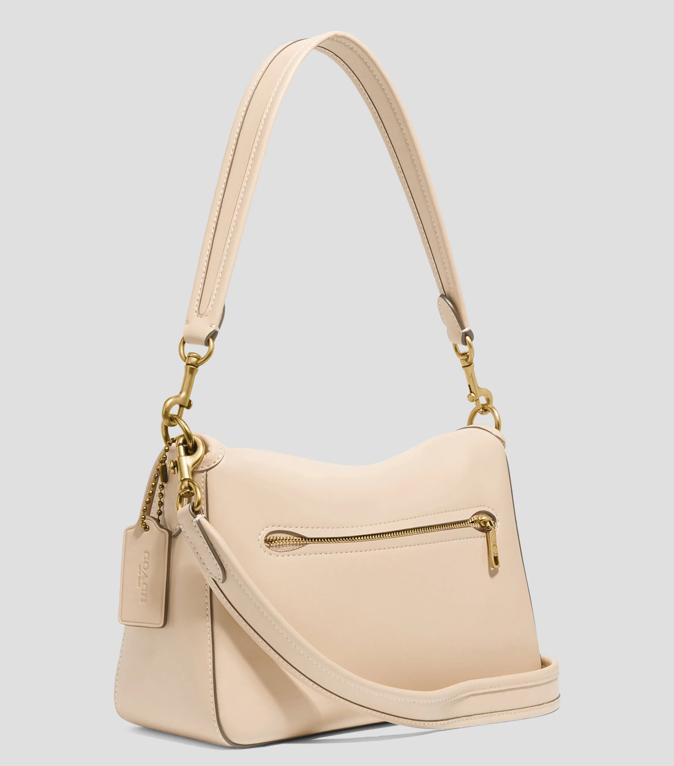 Coach Bolso Crossbody beige en piel Tabby Mujer