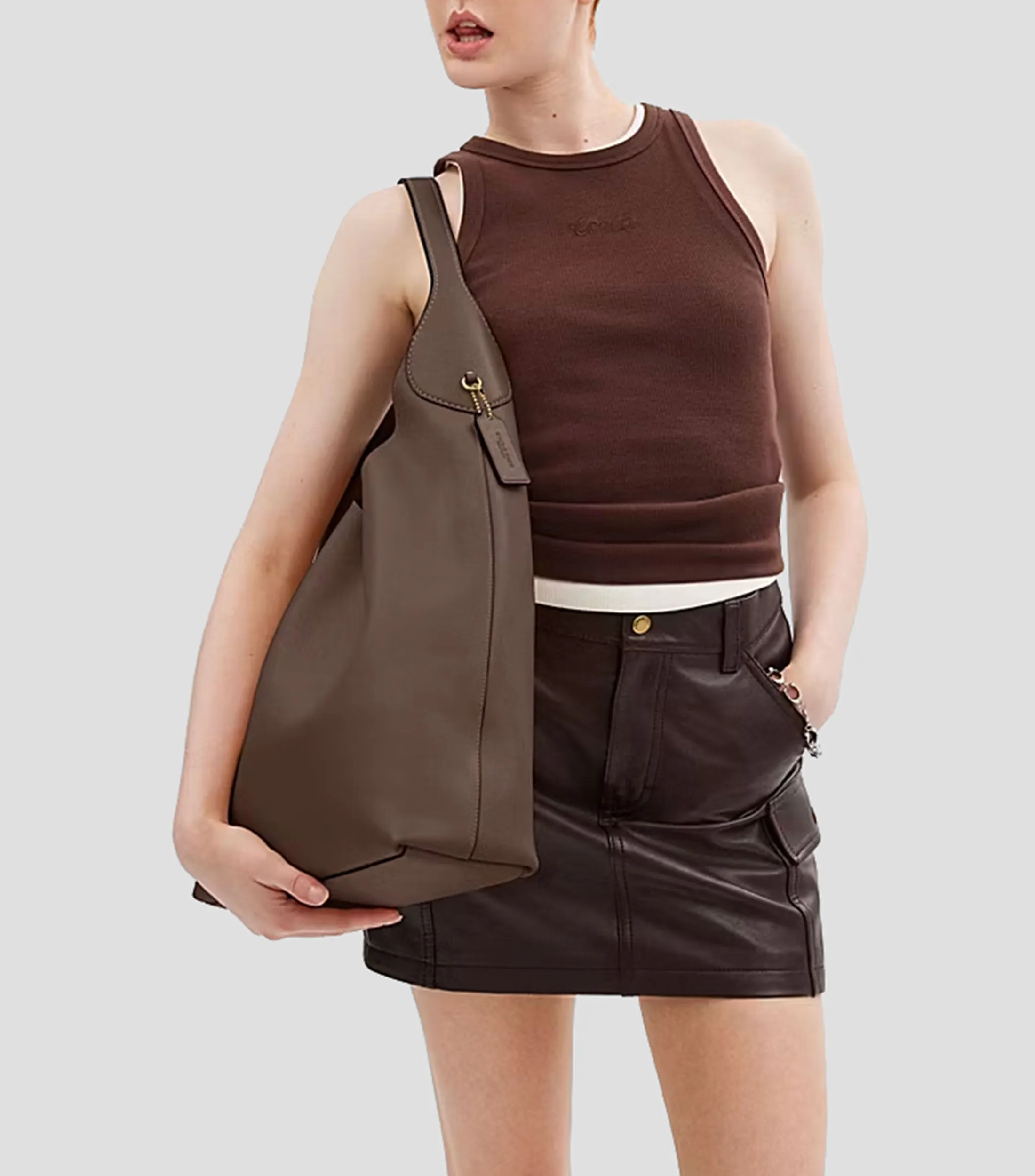 Coach Bolso Shoulder en piel Brooklyn 28 liso Mujer
