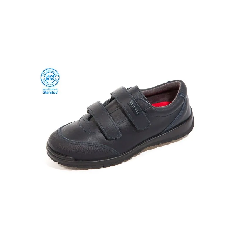 Colegial Titanitos 2 Velcros Apolo Marino
