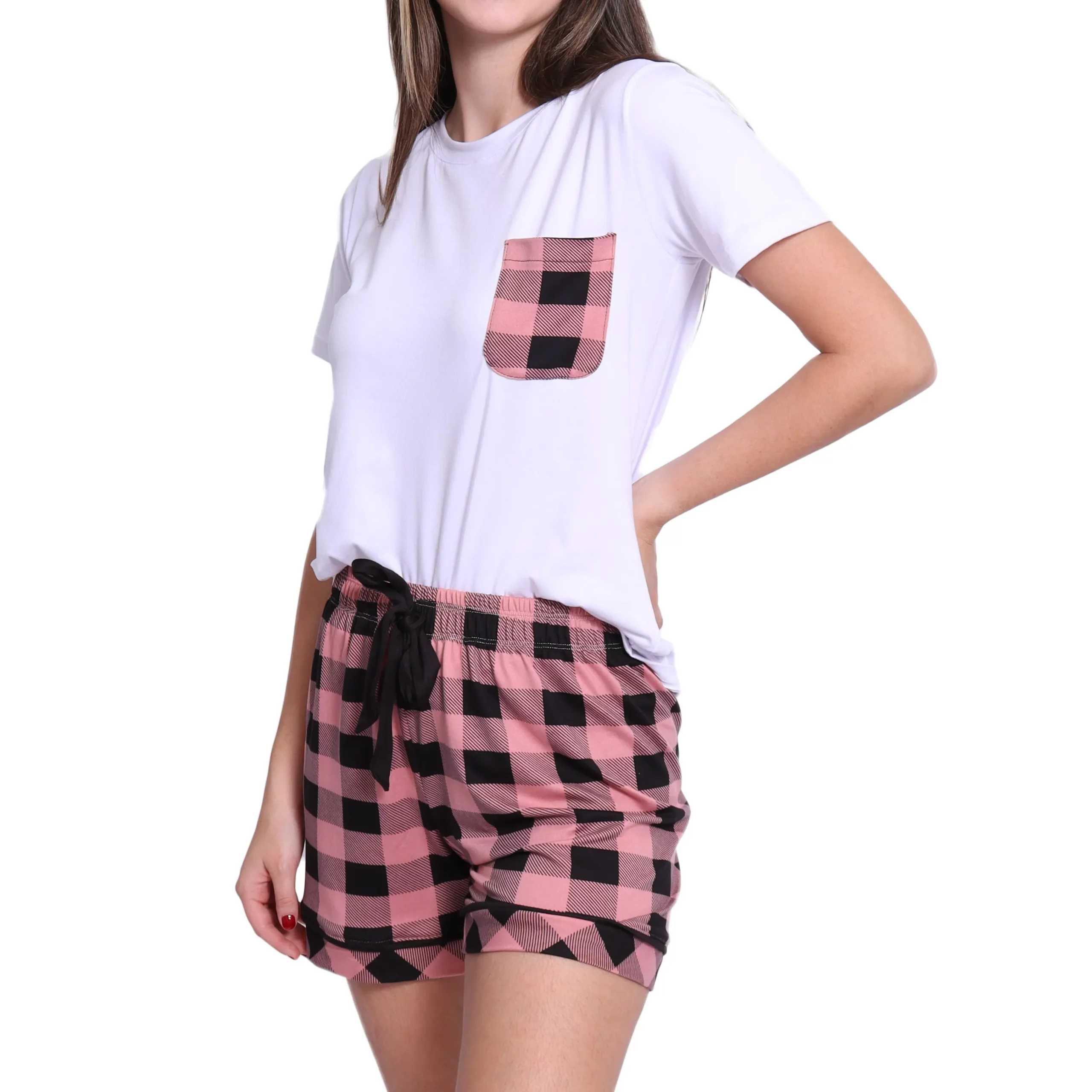 Conjunto de dormir franela manga corta y short