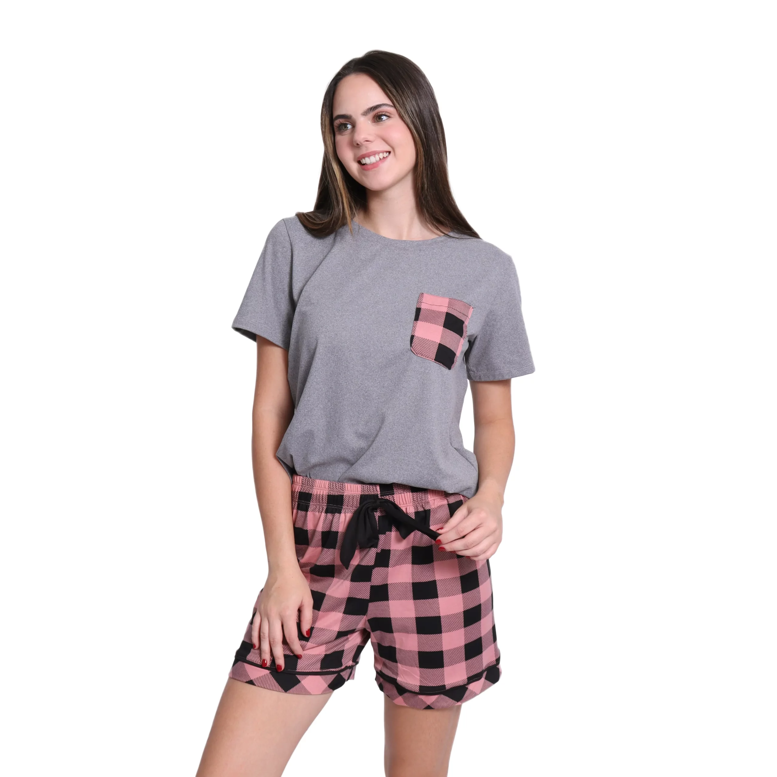 Conjunto de dormir franela manga corta y short