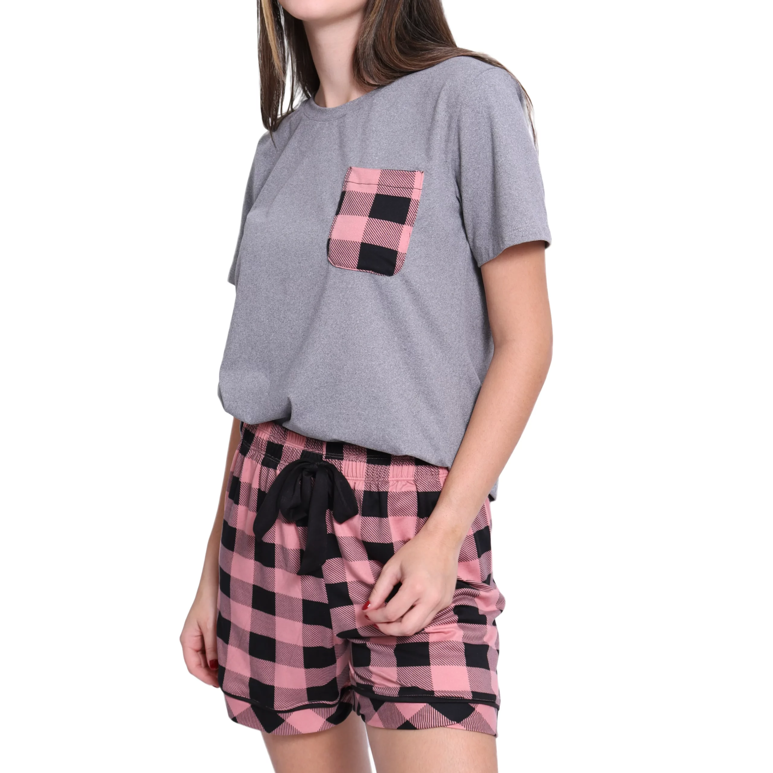 Conjunto de dormir franela manga corta y short