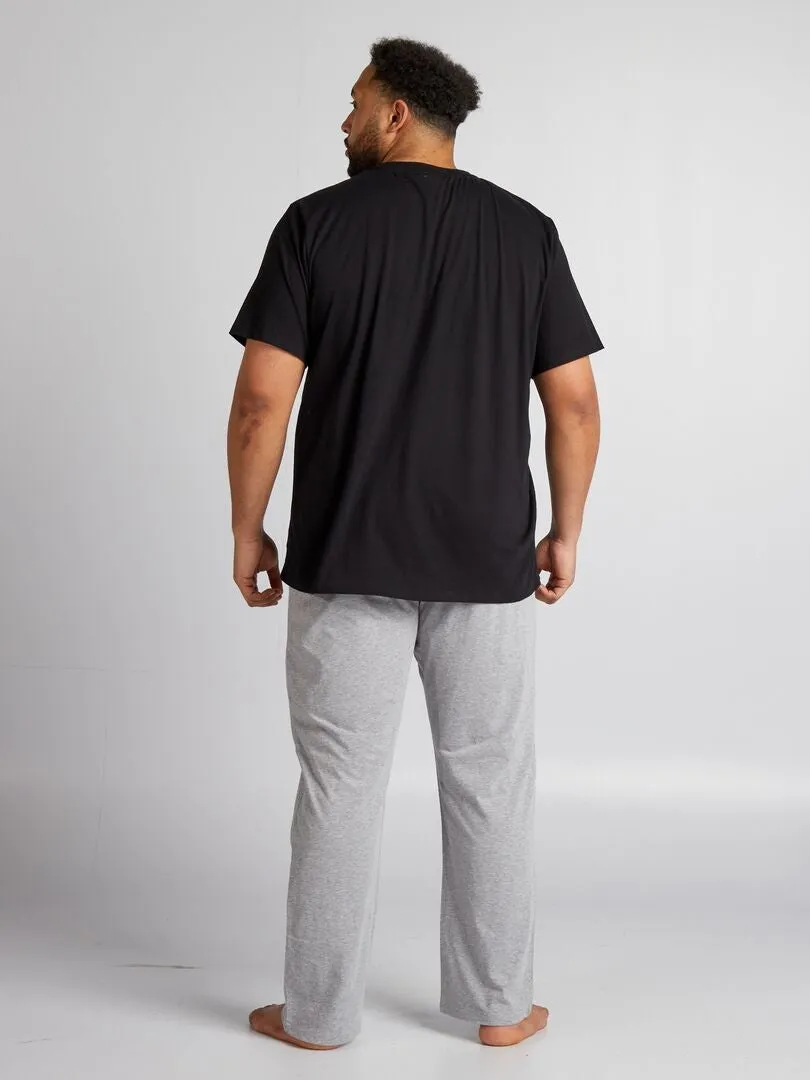 CONJUNTO DE PIJAMA 'BATMAN'  2 PIEZAS  NEGRO