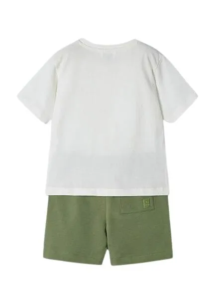 Conjunto Mayoral 2 Piezas Bermuda Iguana Para Niño
