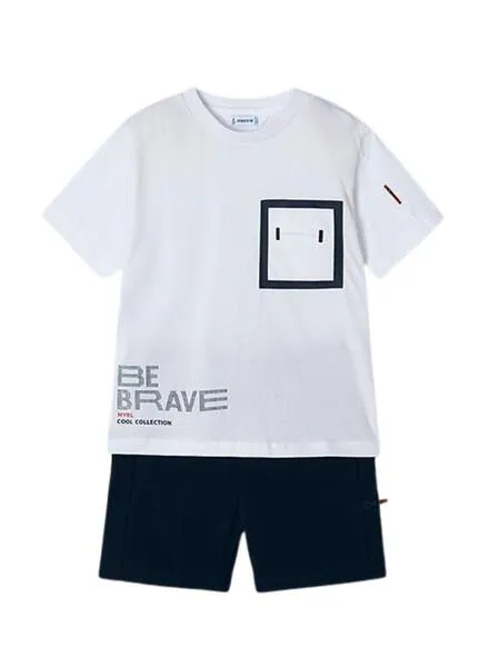 Conjunto Mayoral Be Brave Blanco Para Niño