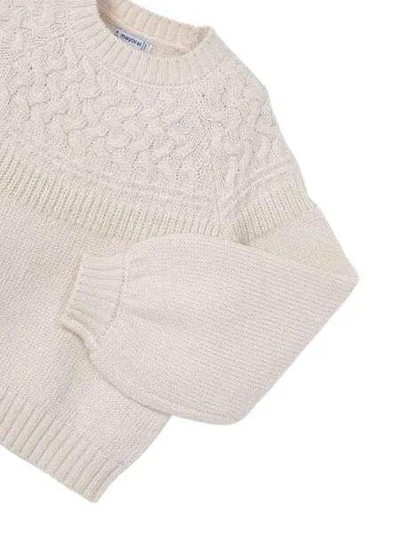 Conjunto Mayoral Falda Tricot Beige para Niña