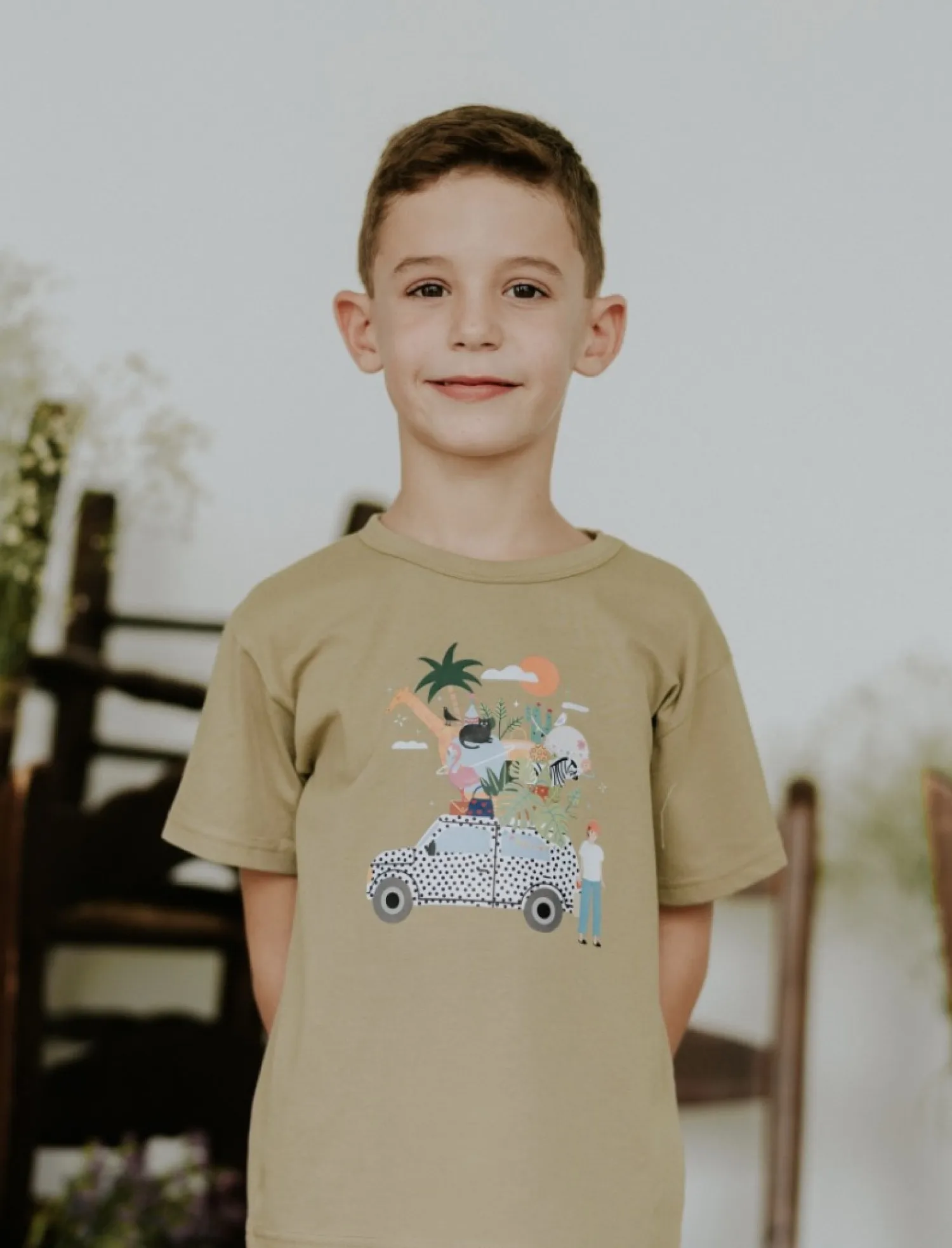Conjunto para niño colección safari de Mon Petit Bonbon