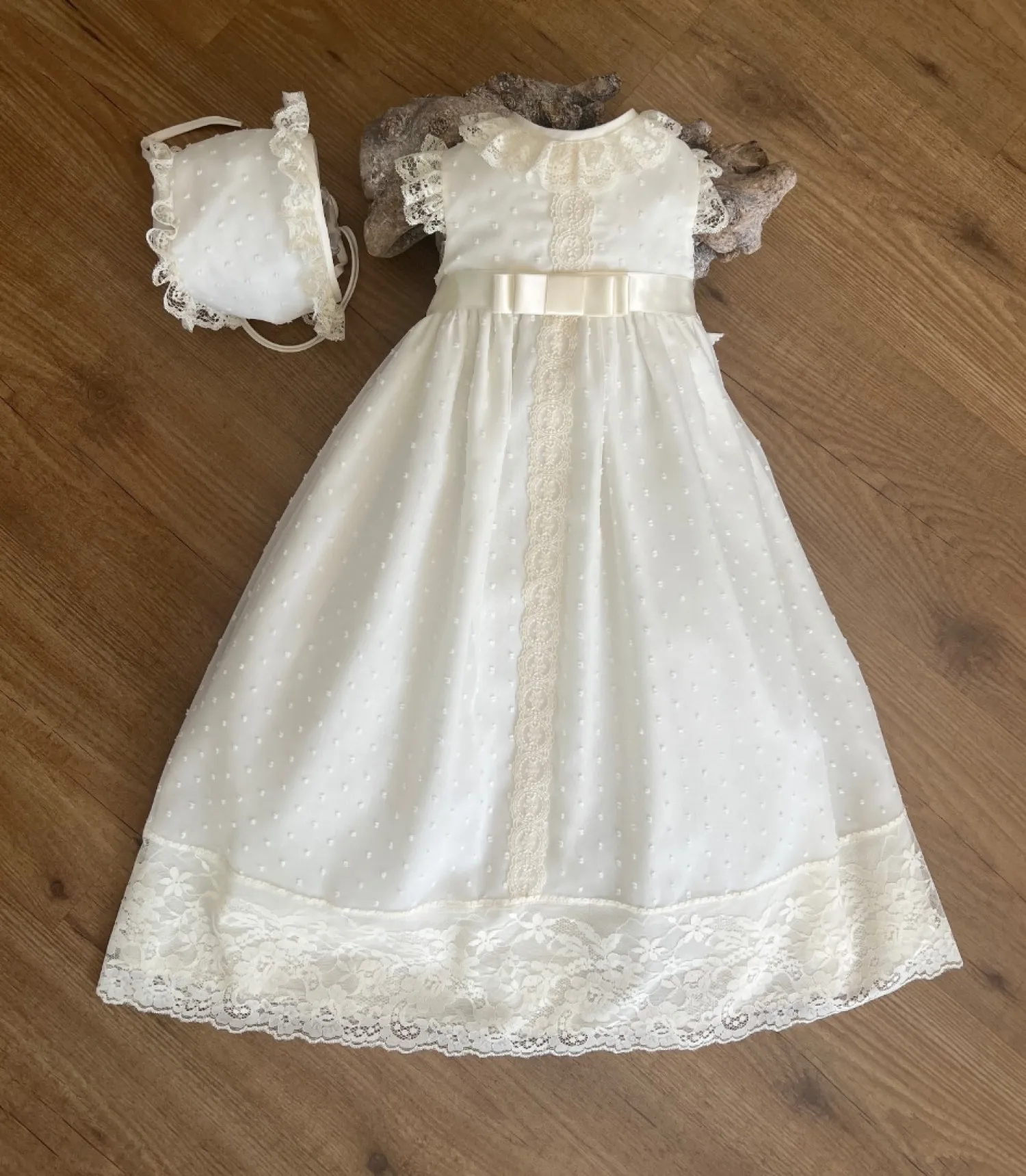 Conjunto unisex faldón y capota en dos tallas
