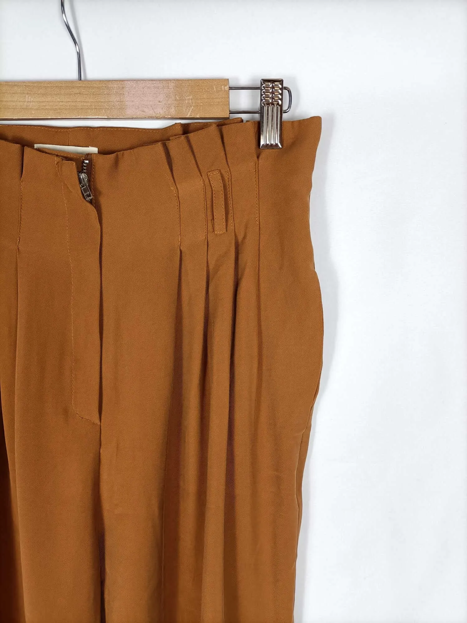 COOSY. SISTER. Pantalon marron fluido T.m