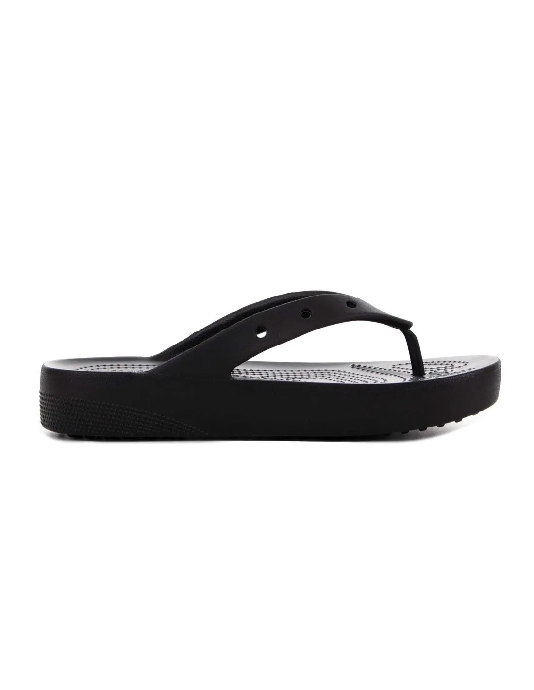 CROCS  CHANCLAS NEGRAS CLASSIC PLATFORM FLIP MUJER
