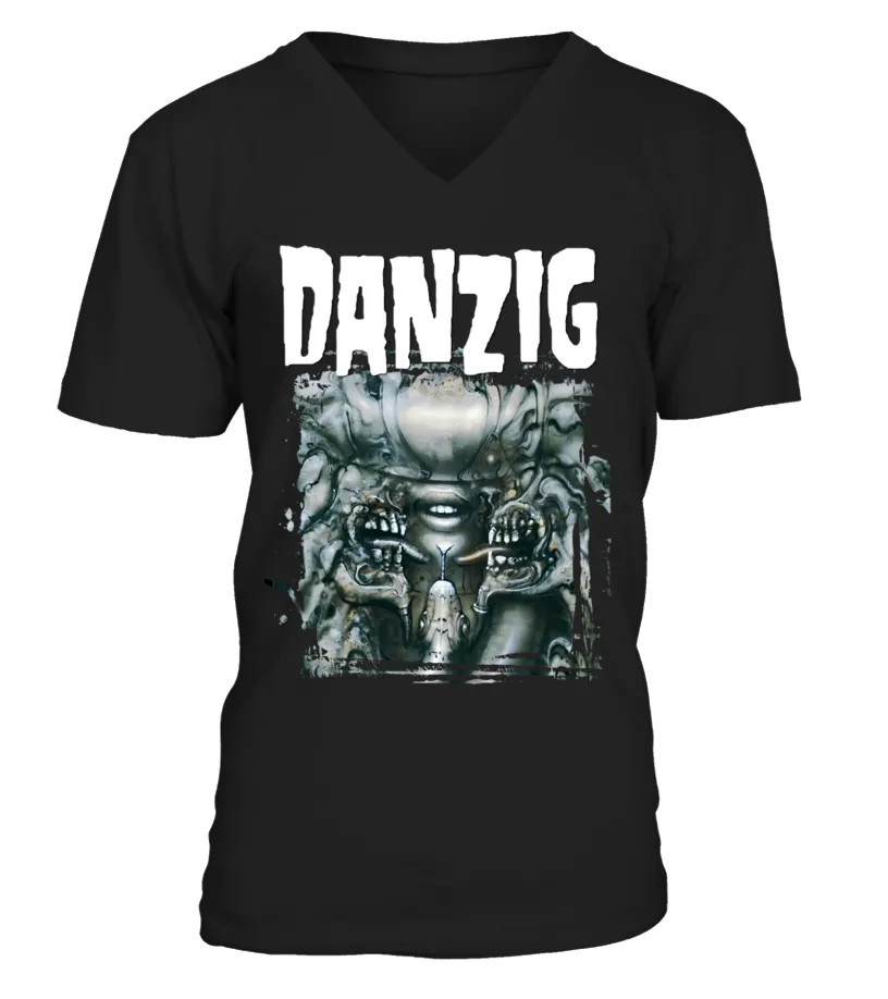 DANZIG  DANZIG III  HOW THE GODS KILL BK CAMISETA CUELLO EN V UNISEX
