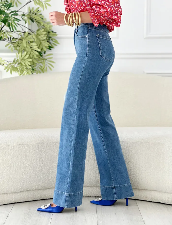 Denim siloe tintada media