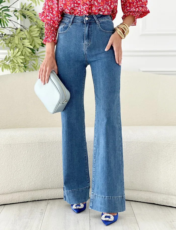 Denim siloe tintada media