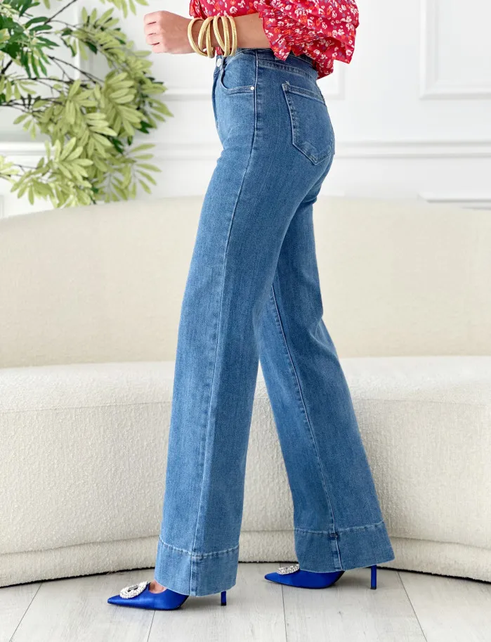 Denim siloe tintada media