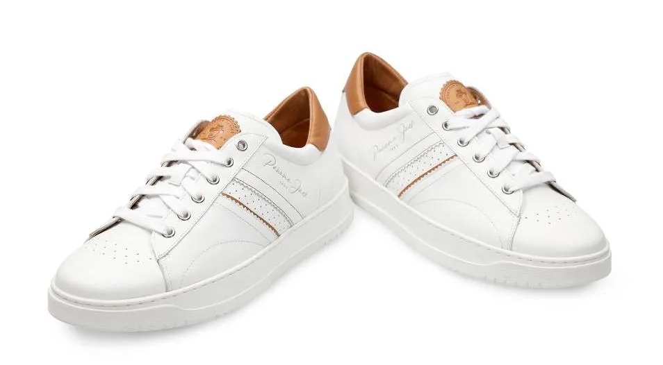 Deportivas blancas de piel para hombre Game