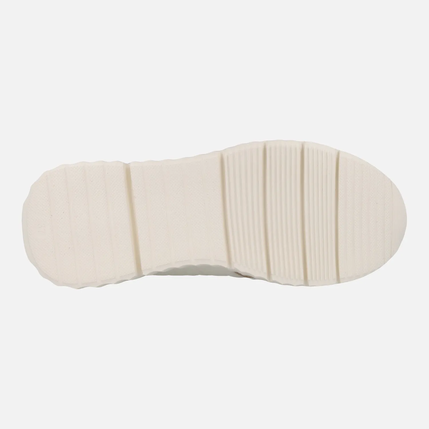 Deportivas Concordia en combinado blanco y beige