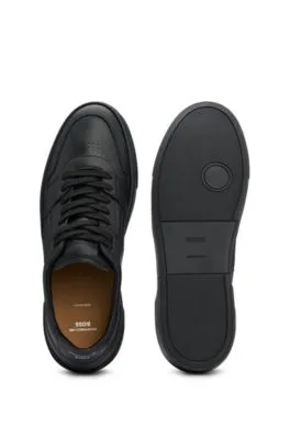 Deportivas de piel Porsche x BOSS con detalles acolchados