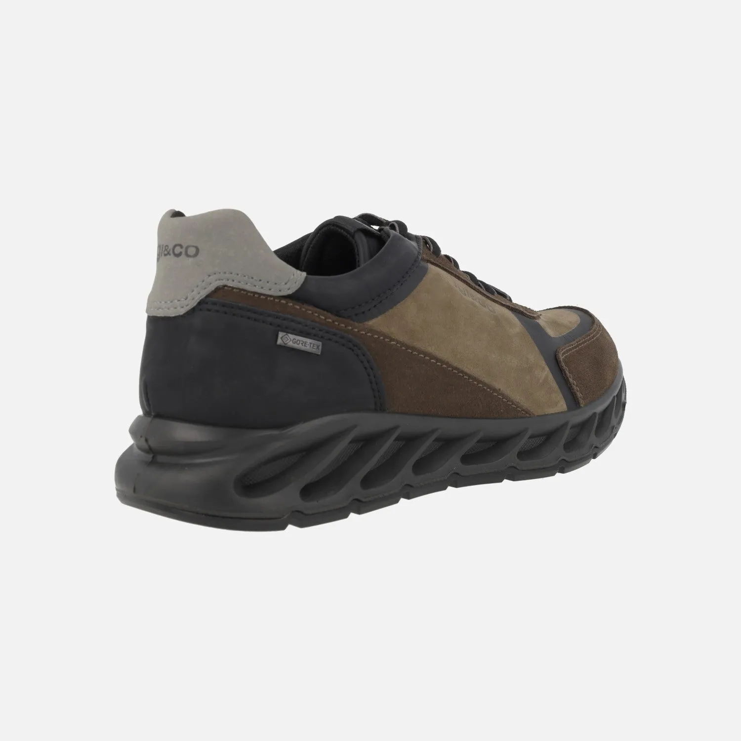 DEPORTIVAS MULTI MATERIAL EN COMBINADO MARRóN CON MEMBRANA GORETEX