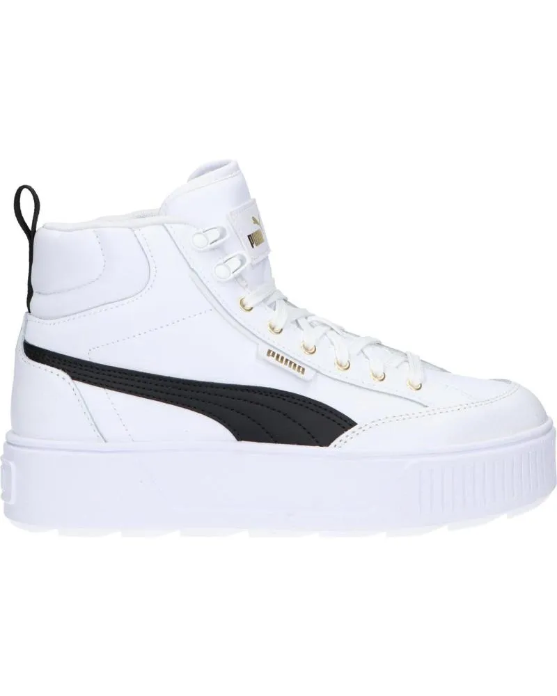 DEPORTIVAS PUMA  DE MUJER Y NIñA 385857 KARMEN MID  03 WHITEBLACK