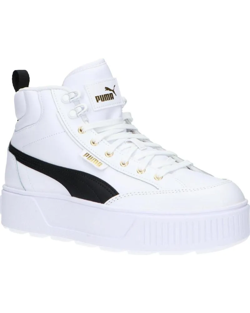 DEPORTIVAS PUMA  DE MUJER Y NIñA 385857 KARMEN MID  03 WHITEBLACK