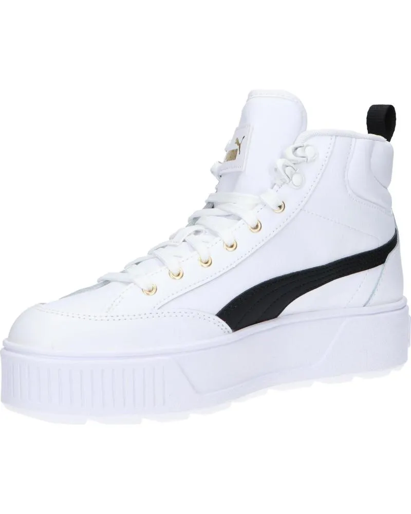 DEPORTIVAS PUMA  DE MUJER Y NIñA 385857 KARMEN MID  03 WHITEBLACK