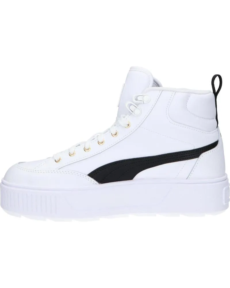 DEPORTIVAS PUMA  DE MUJER Y NIñA 385857 KARMEN MID  03 WHITEBLACK