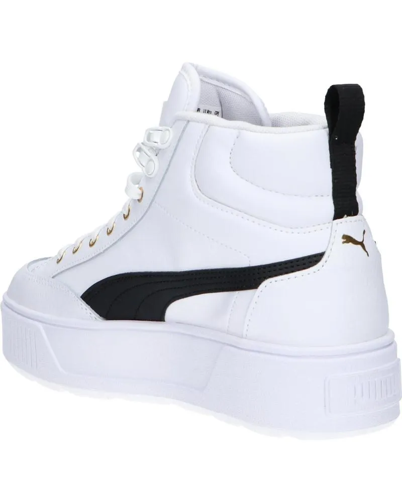 DEPORTIVAS PUMA  DE MUJER Y NIñA 385857 KARMEN MID  03 WHITEBLACK