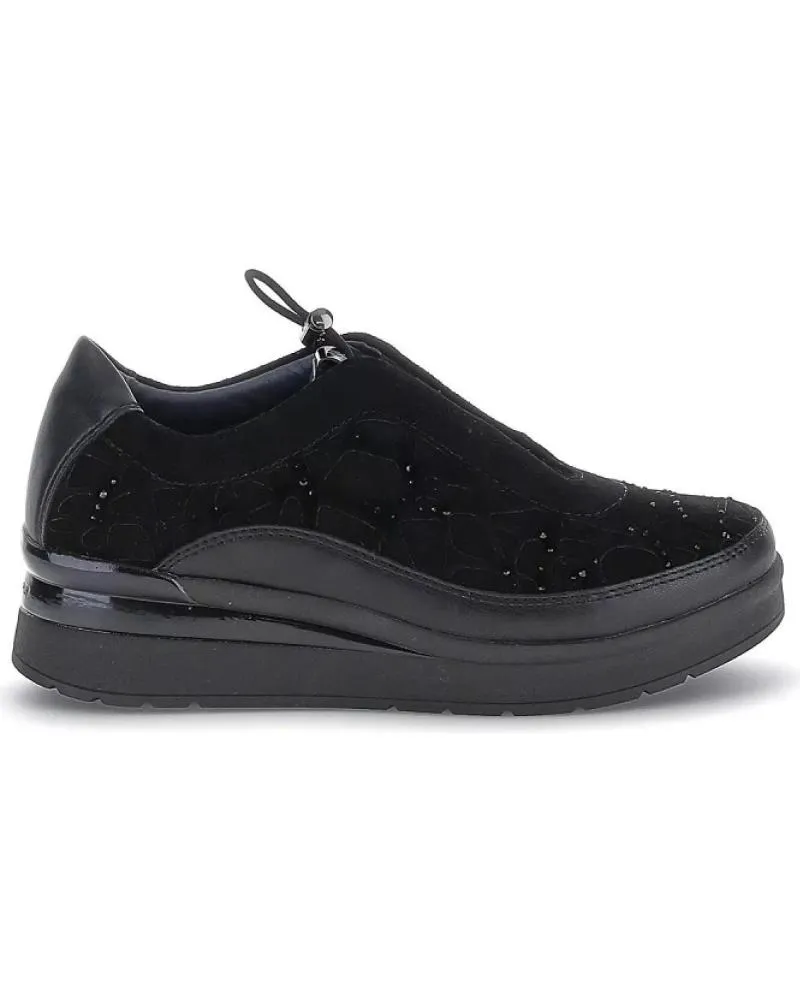 Deportivas STONEFLY  de Mujer ZAPATO CORDON ELASTICO  NEGRO