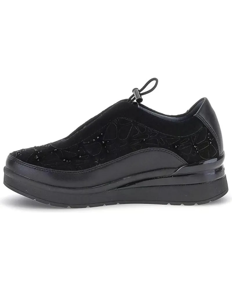 Deportivas STONEFLY  de Mujer ZAPATO CORDON ELASTICO  NEGRO