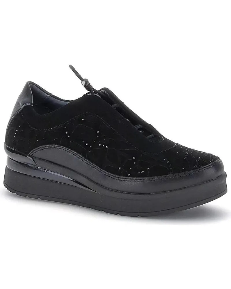 Deportivas STONEFLY  de Mujer ZAPATO CORDON ELASTICO  NEGRO