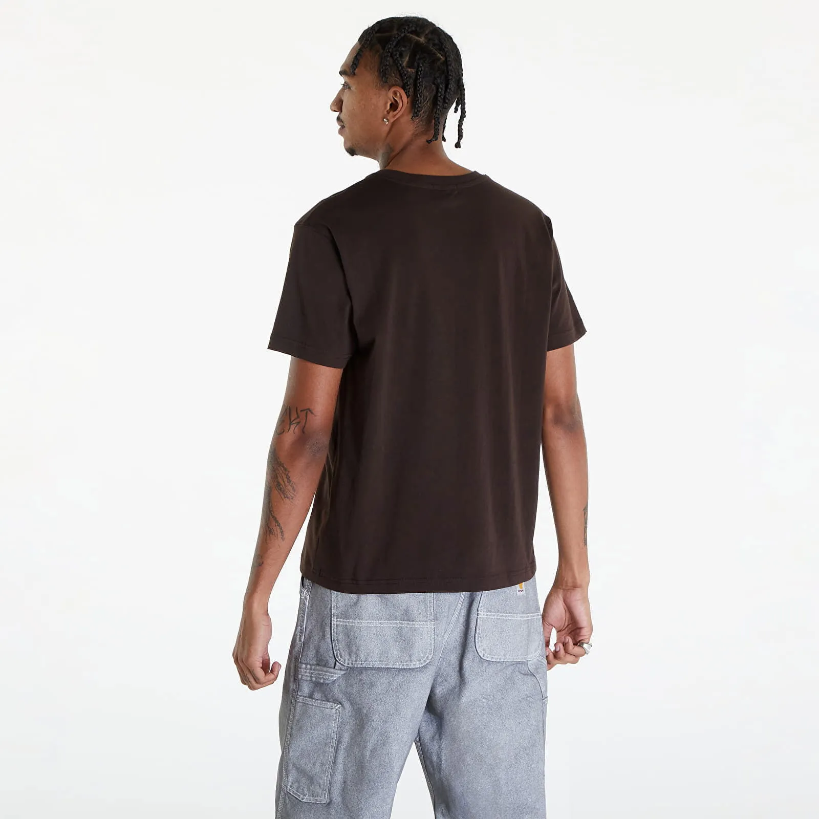 DIME CLASSIC SMALL LOGO TSHIRT DEEP BROWN