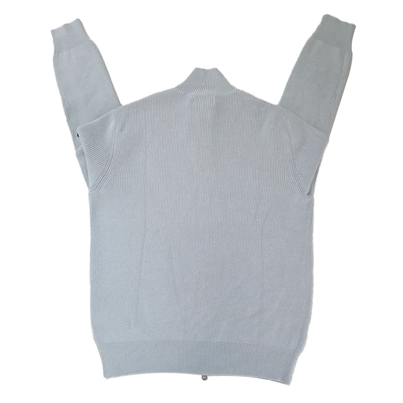 Diseñador Cardigan Sweater Topstoney Cardigan Fashion Fashion Solid de manga larga Pulter Zipper 526d8 Cardigan de algodón Cardi