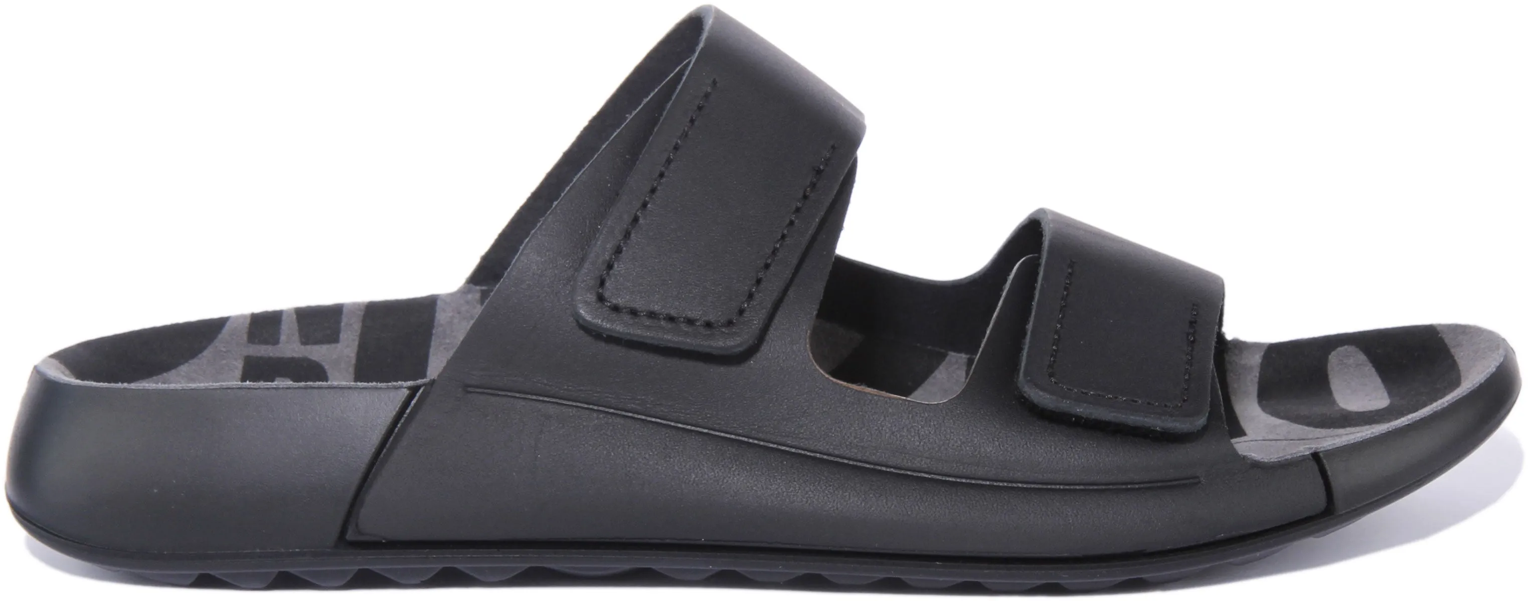 Ecco 2nd Cozmo W Mulas cómodas de cuero nobuck para mujer con doble correa en hielo rosa