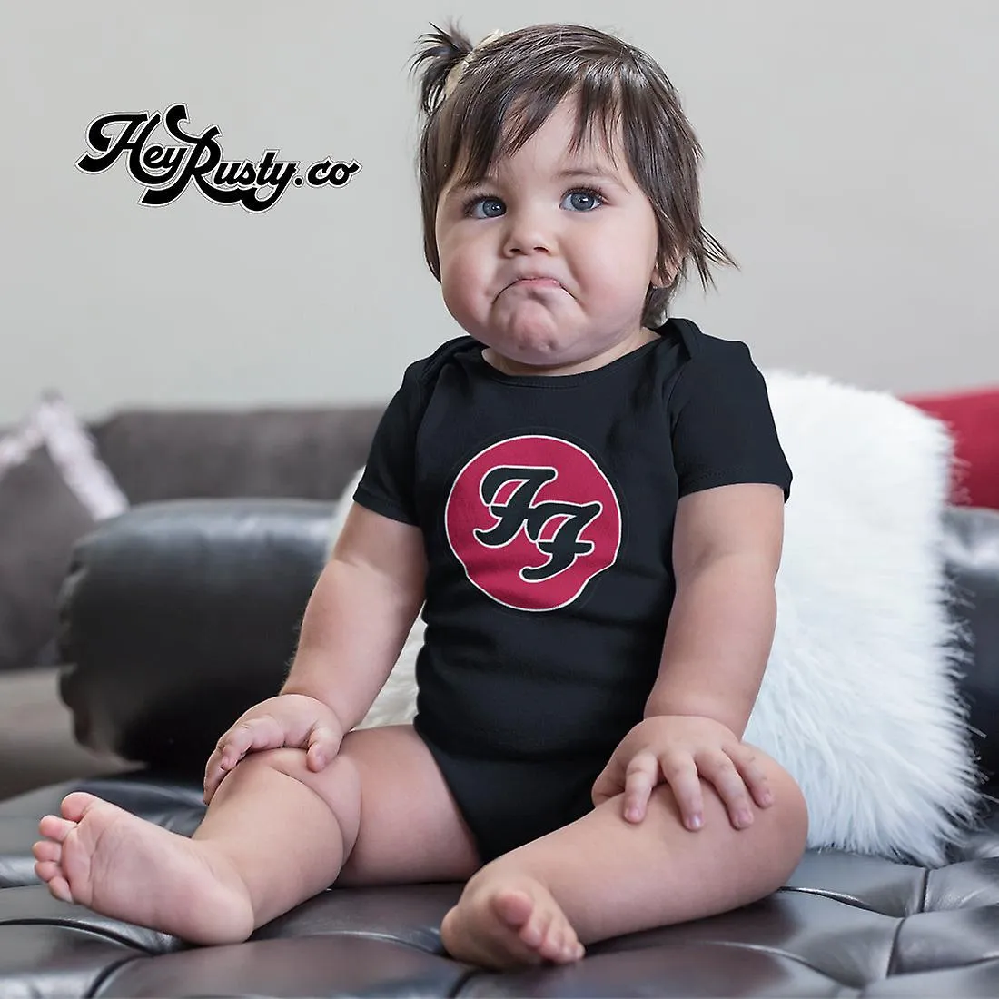 Foo fighters niños bebé crecer: ff logo