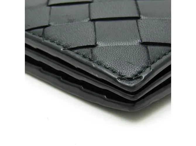 Funda de cuero Intrecciato de Bottega Veneta Negro 