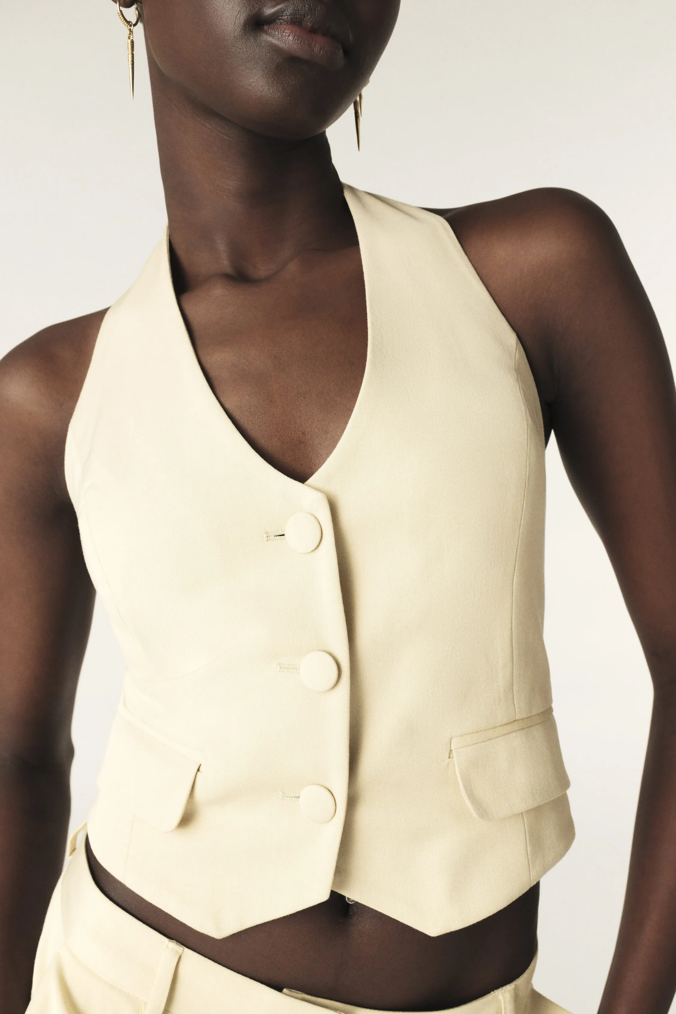 GOOD chaqueta con cierre de botones