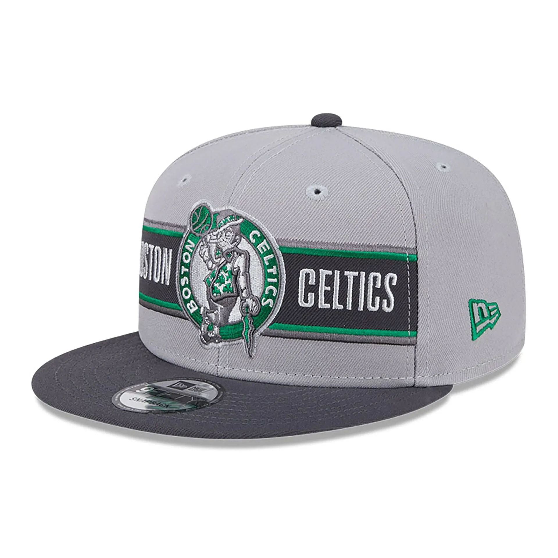 Gorra ajustable Boston Celtics NBA Draft Grey 9FIFTY Snapback.
