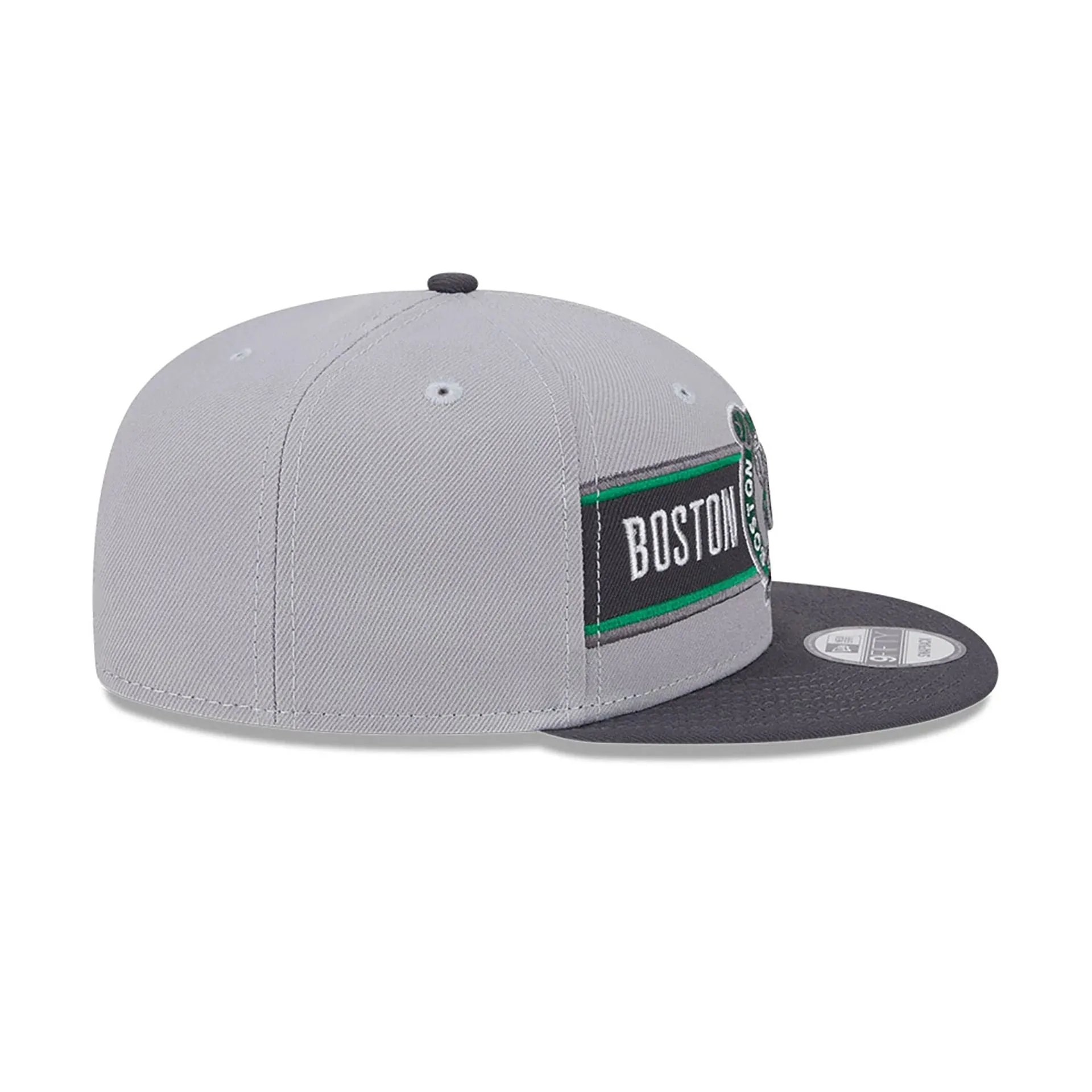 Gorra ajustable Boston Celtics NBA Draft Grey 9FIFTY Snapback.