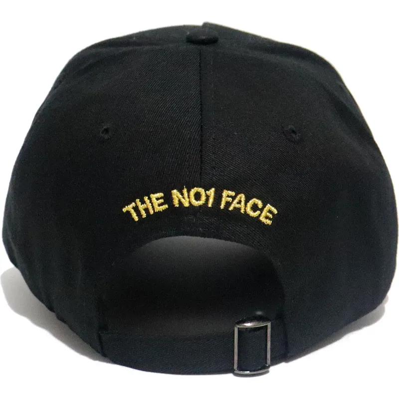 Gorra curva negra ajustable Trusts No.1 Black White Logo de The No.1 Face