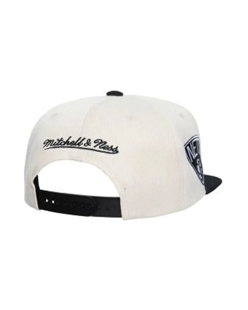 Gorra mitchell & ness blanca nets speed zone snapback